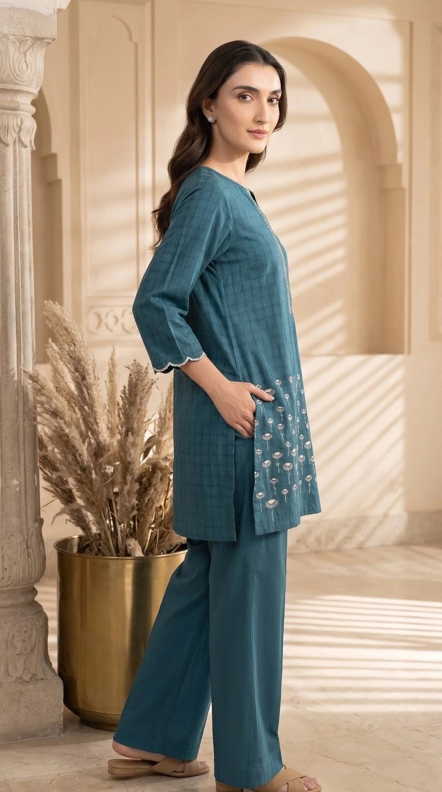 Zariah - Sapphire 2 Piece Embroidered Lawn Suit