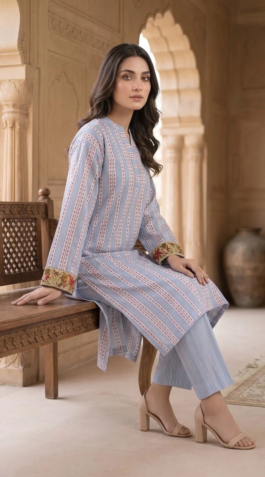 Mehak - Nishat 2 Piece Print Cord Set