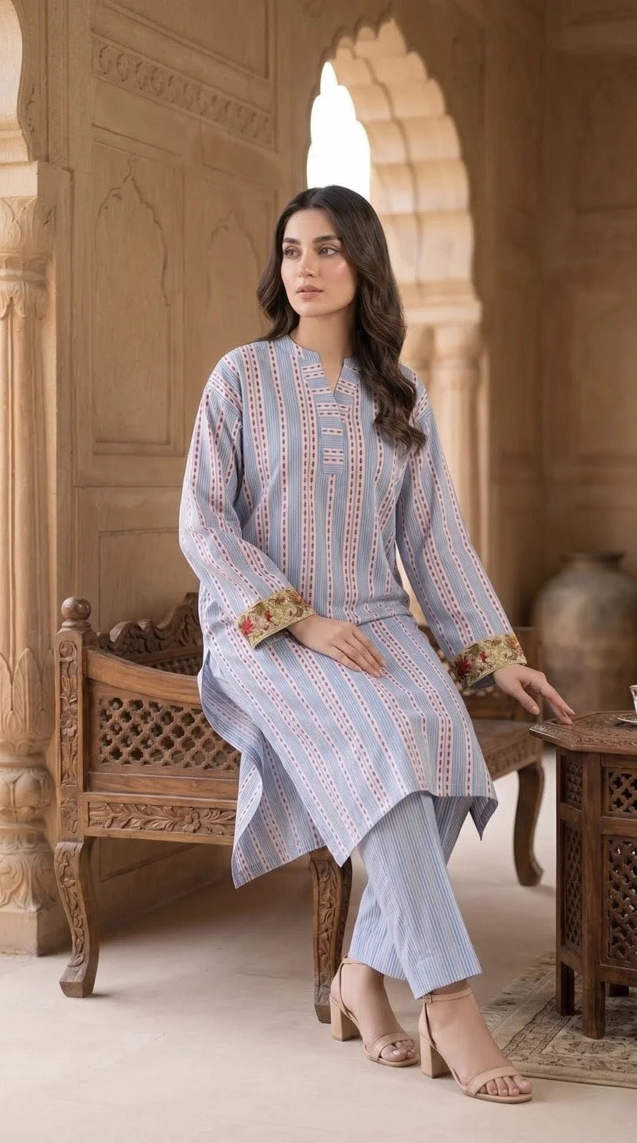 Mehak - Nishat 2 Piece Print Cord Set
