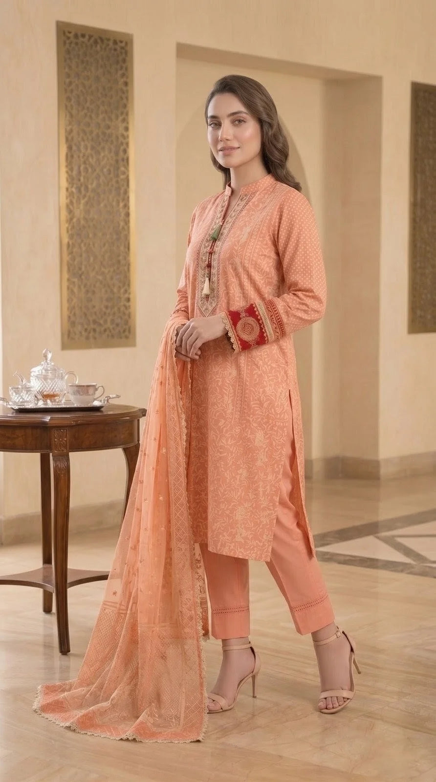 Alina - Nishat 3 Piece Printed Lawn Suit