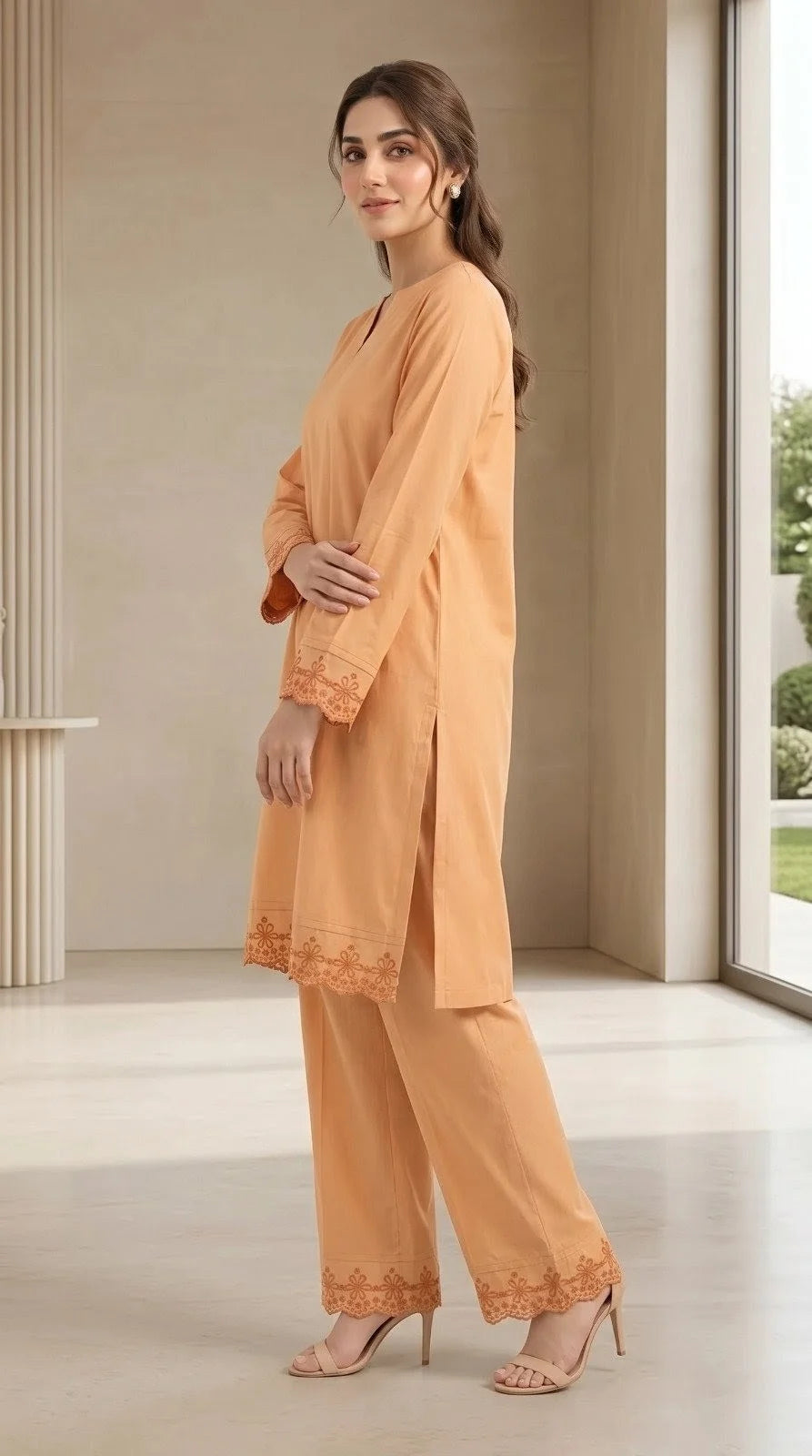 Falak - Nishat 2 Piece Embroidered Cord Set