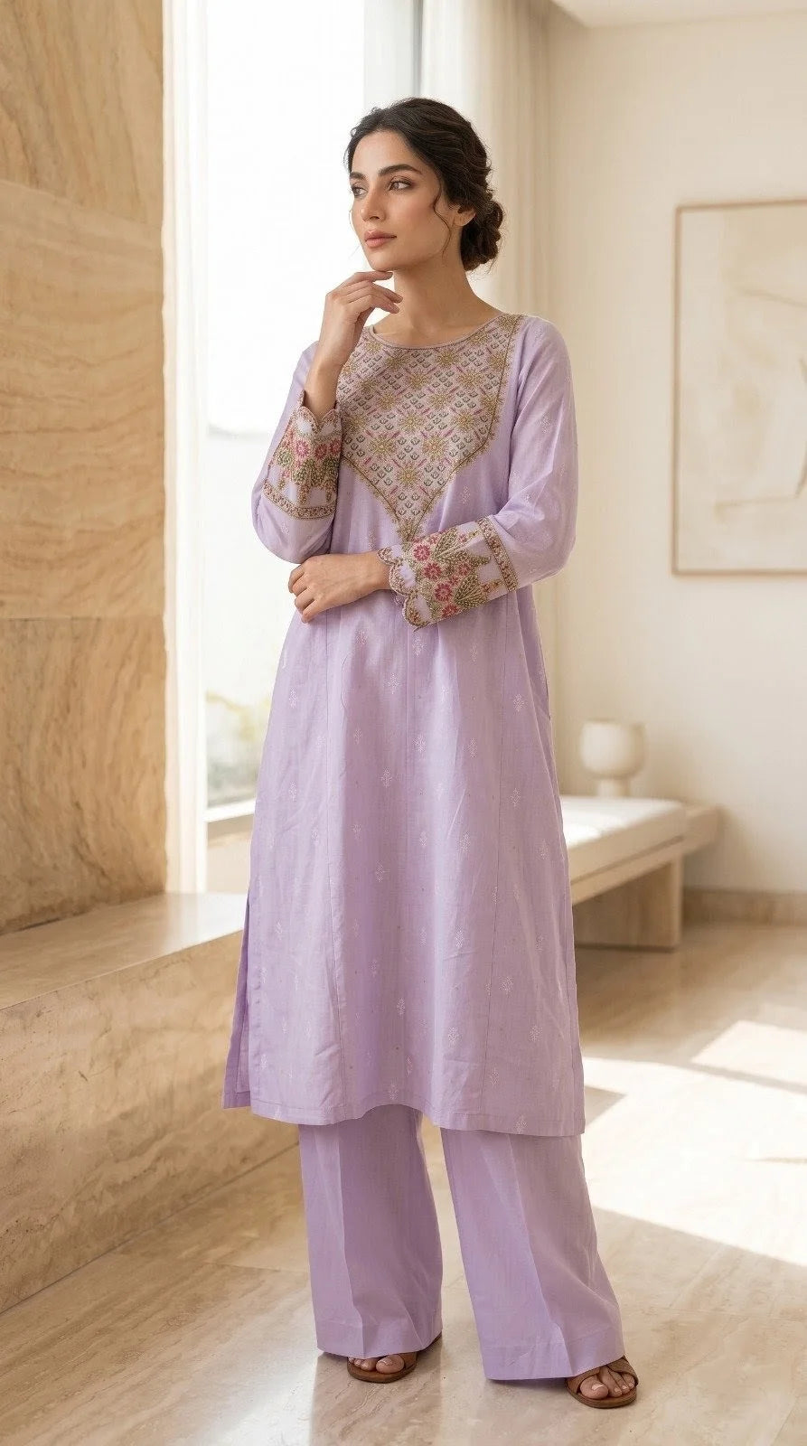 Ravya -  Nishat 2 Piece Baroshia Lawn Frock Set.
