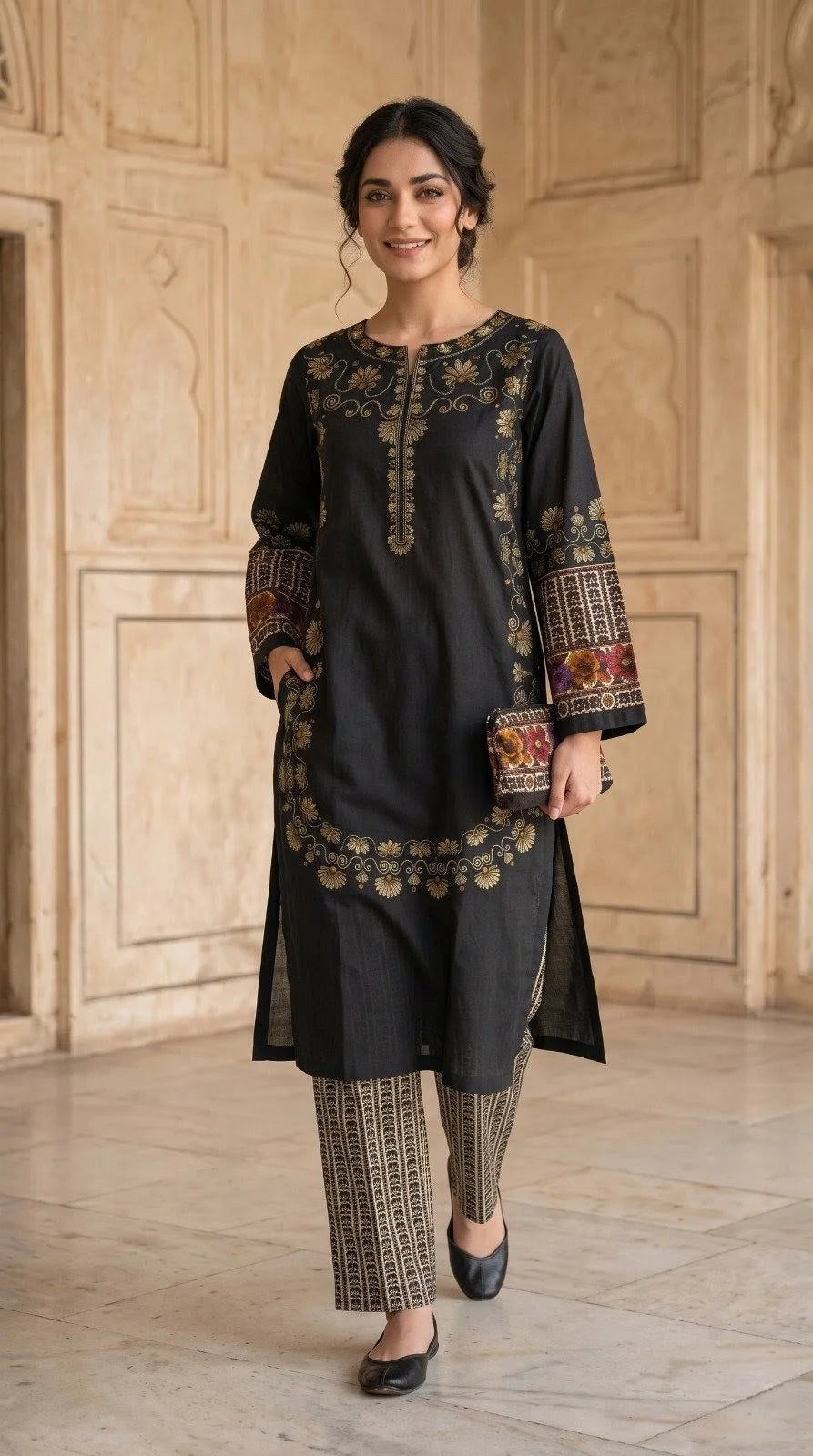 Elara - Sapphire 2 Pieces Printed lawn suit