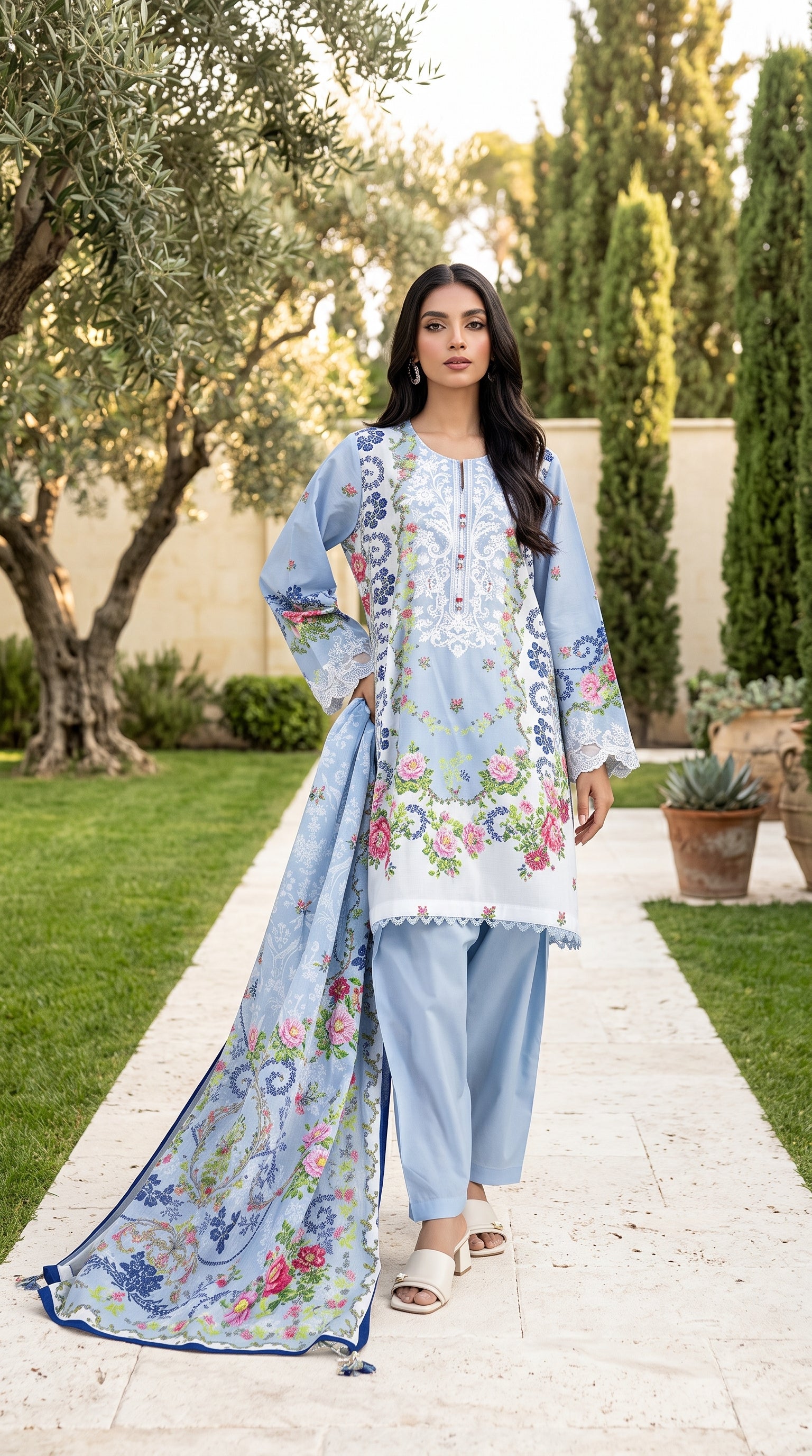 Naqsh - 3 Piece Printed