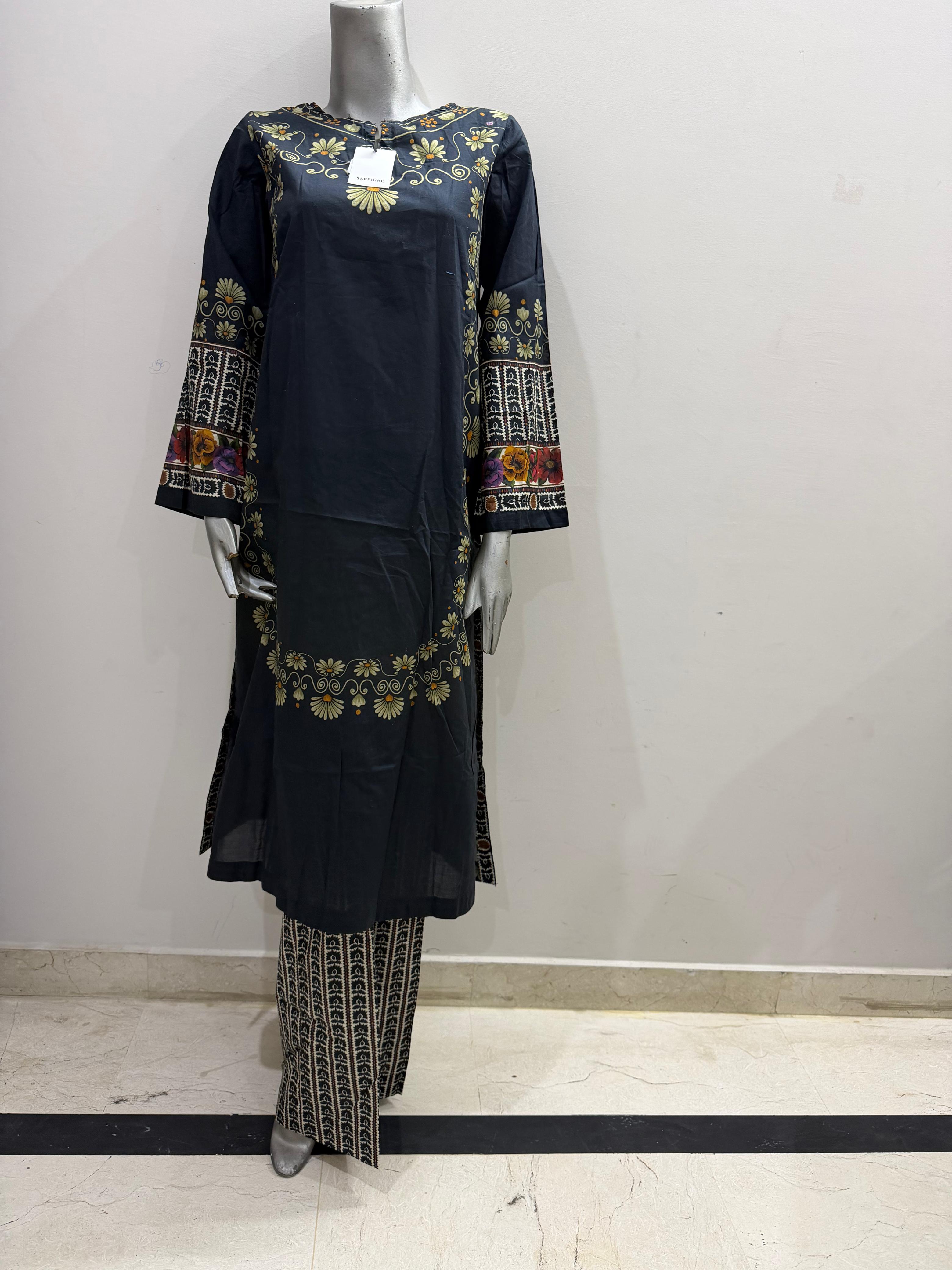 Elara - Sapphire 2 Pieces Printed lawn suit