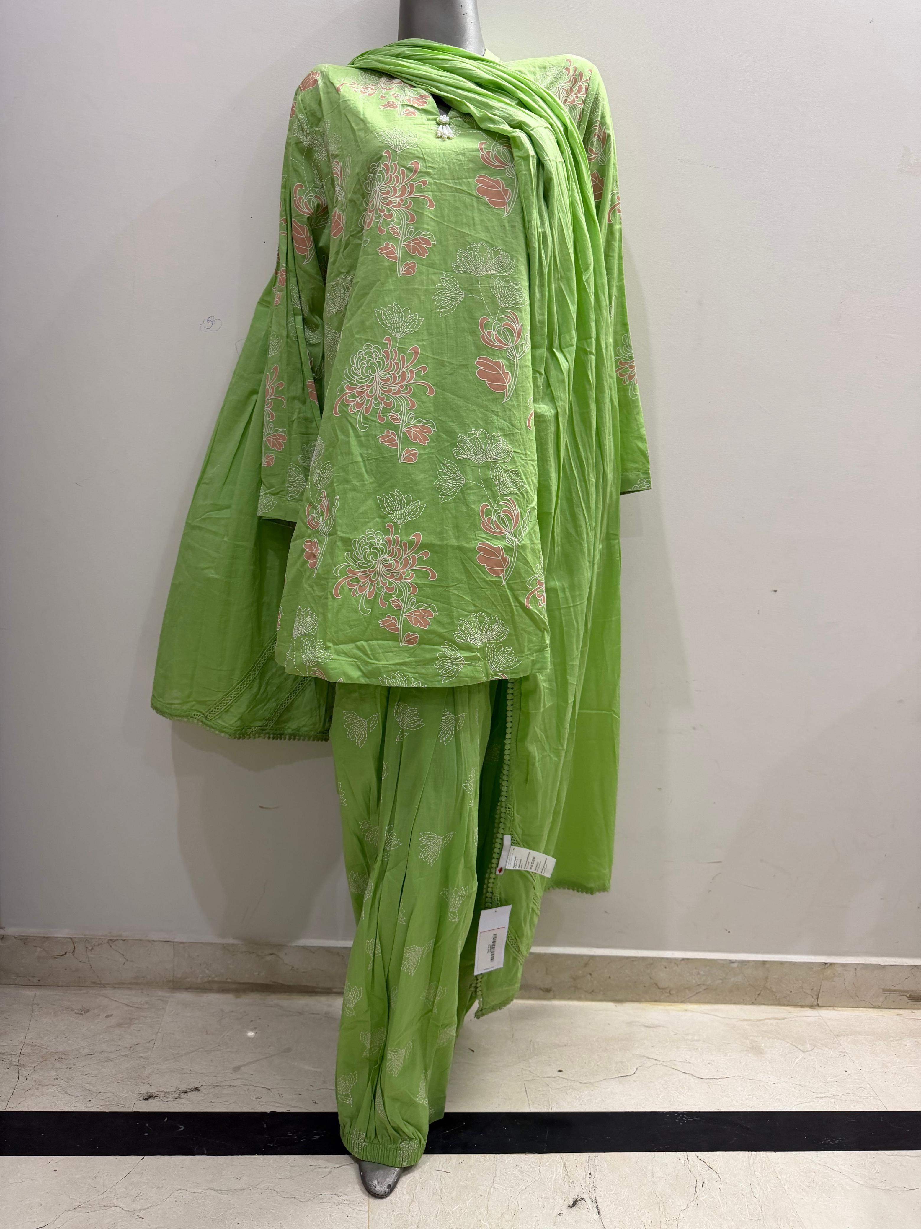 Abeer - Khaadi 3 Piece Embossed Print Lawn Suit.