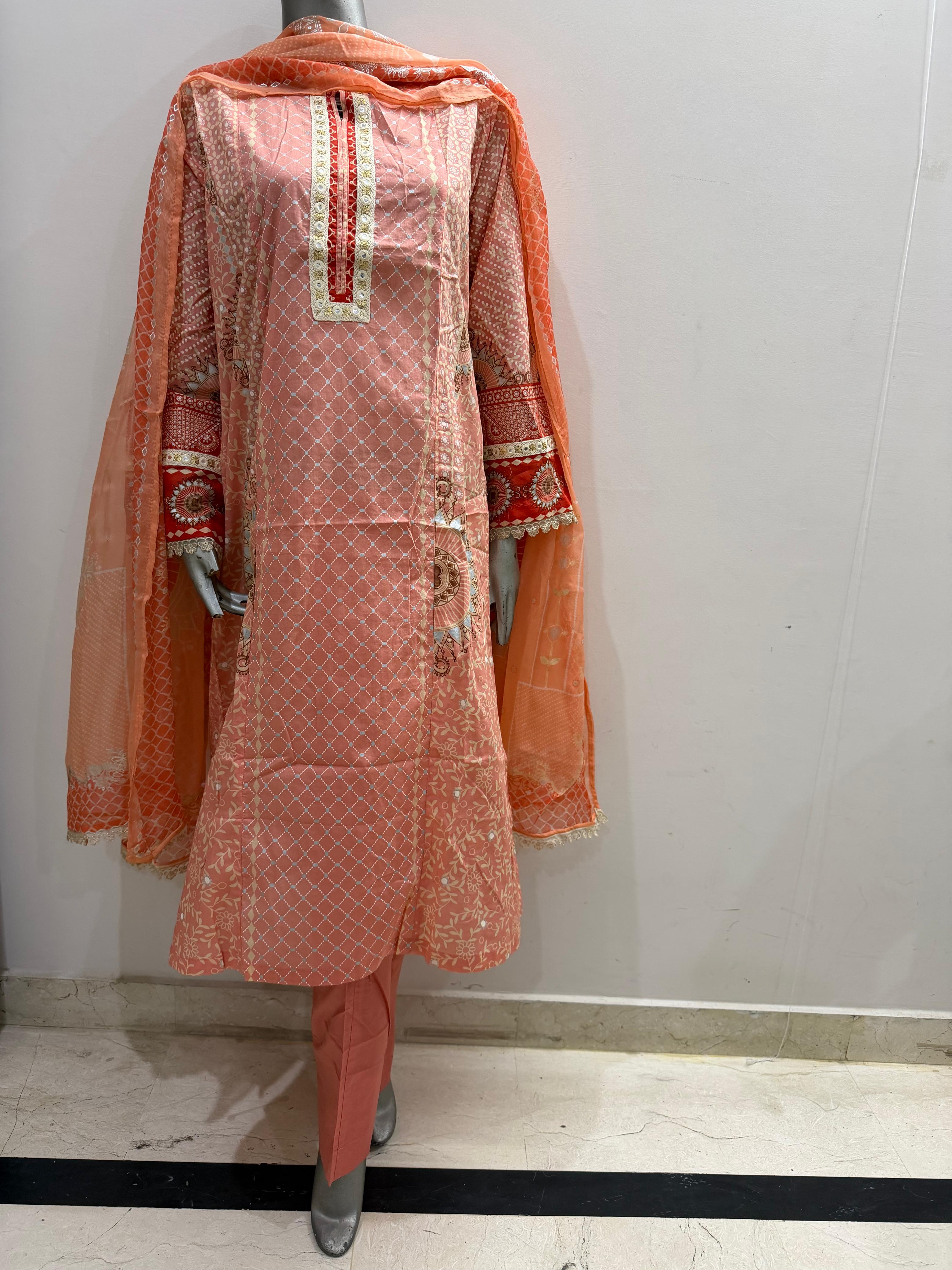 Alina - Nishat 3 Piece Printed Lawn Suit