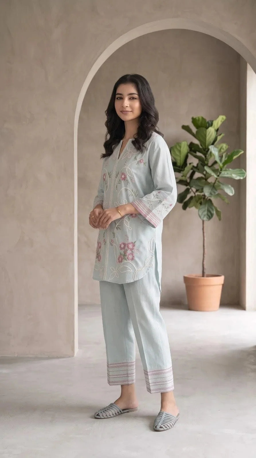 Dobby - Sapphire 2 Embroidered Cord Set