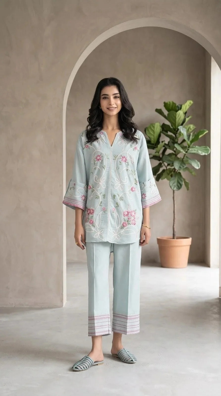 Dobby - Sapphire 2 Embroidered Cord Set