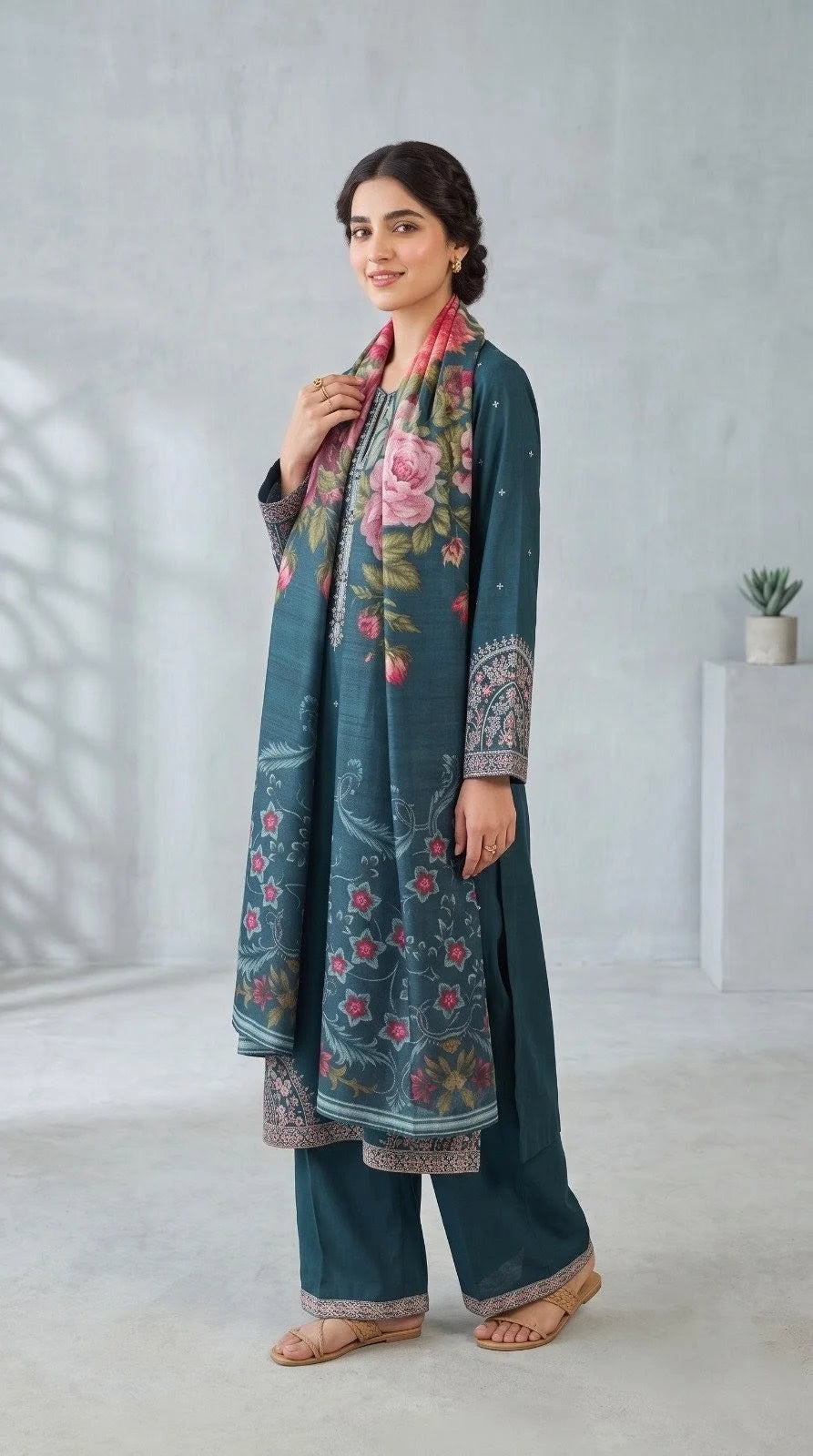 A - Line - Sapphire 3 Piece Printed Cord Set