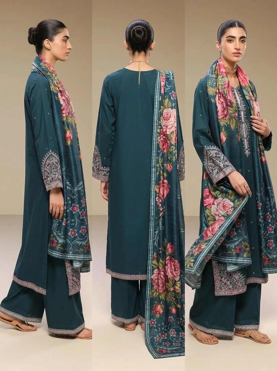 A - Line - Sapphire 3 Piece Printed Cord Set