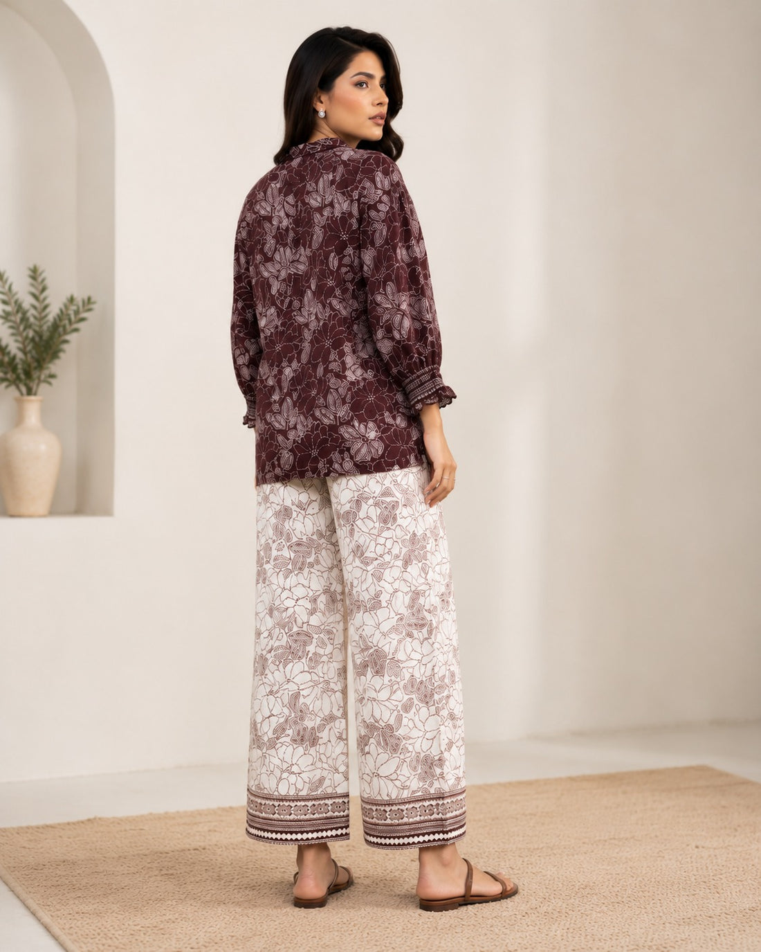 Rubab - Sapphire 2 Piece Printed Cord Set