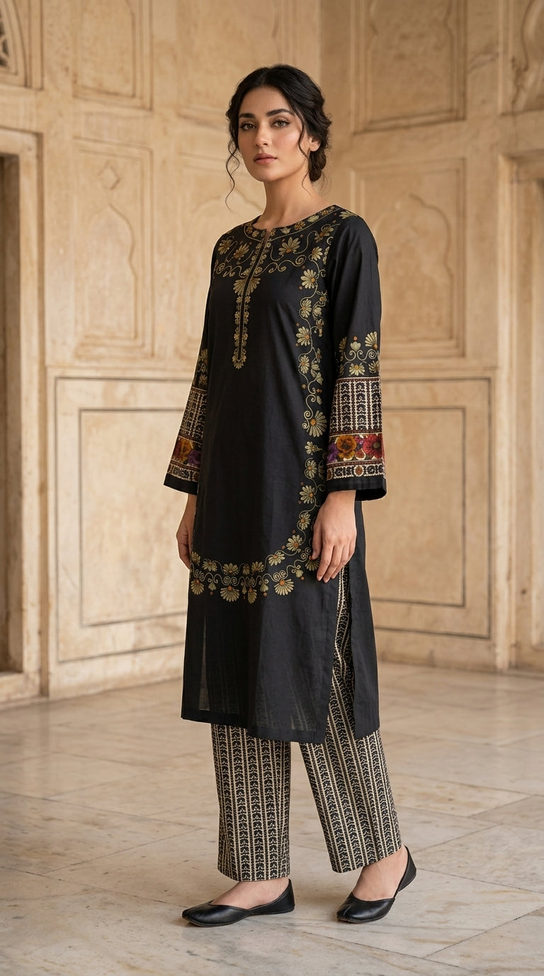 Elara - Sapphire 2 Pieces Printed lawn suit