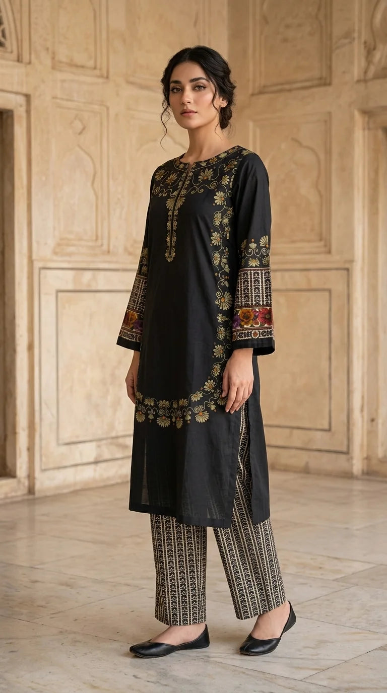 Elara - Sapphire 2 Pieces Printed lawn suit