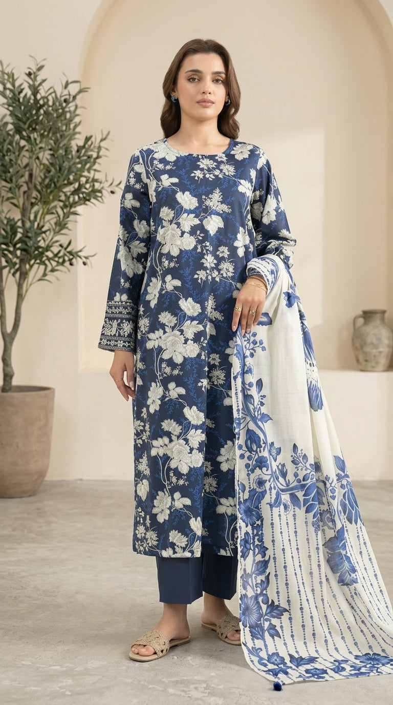 Naqsh - Nishat 3 Piece Printed Lawn Suit