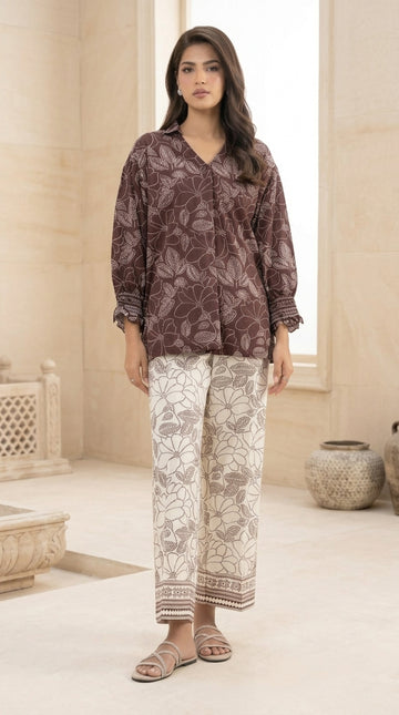 Rubab - Sapphire 2 Piece Printed Cord Set